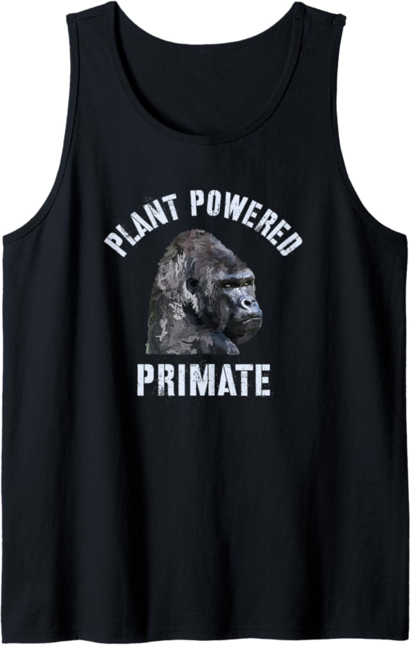 Plant Powered Primate Gorilla Vegan Gorilla Vegan Ape Tank T... - Image 2
